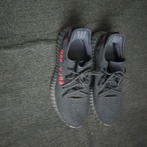 Adidas Black and Red Sneakers